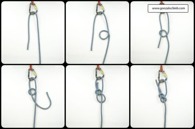 Ilustración del nudo As de Guía